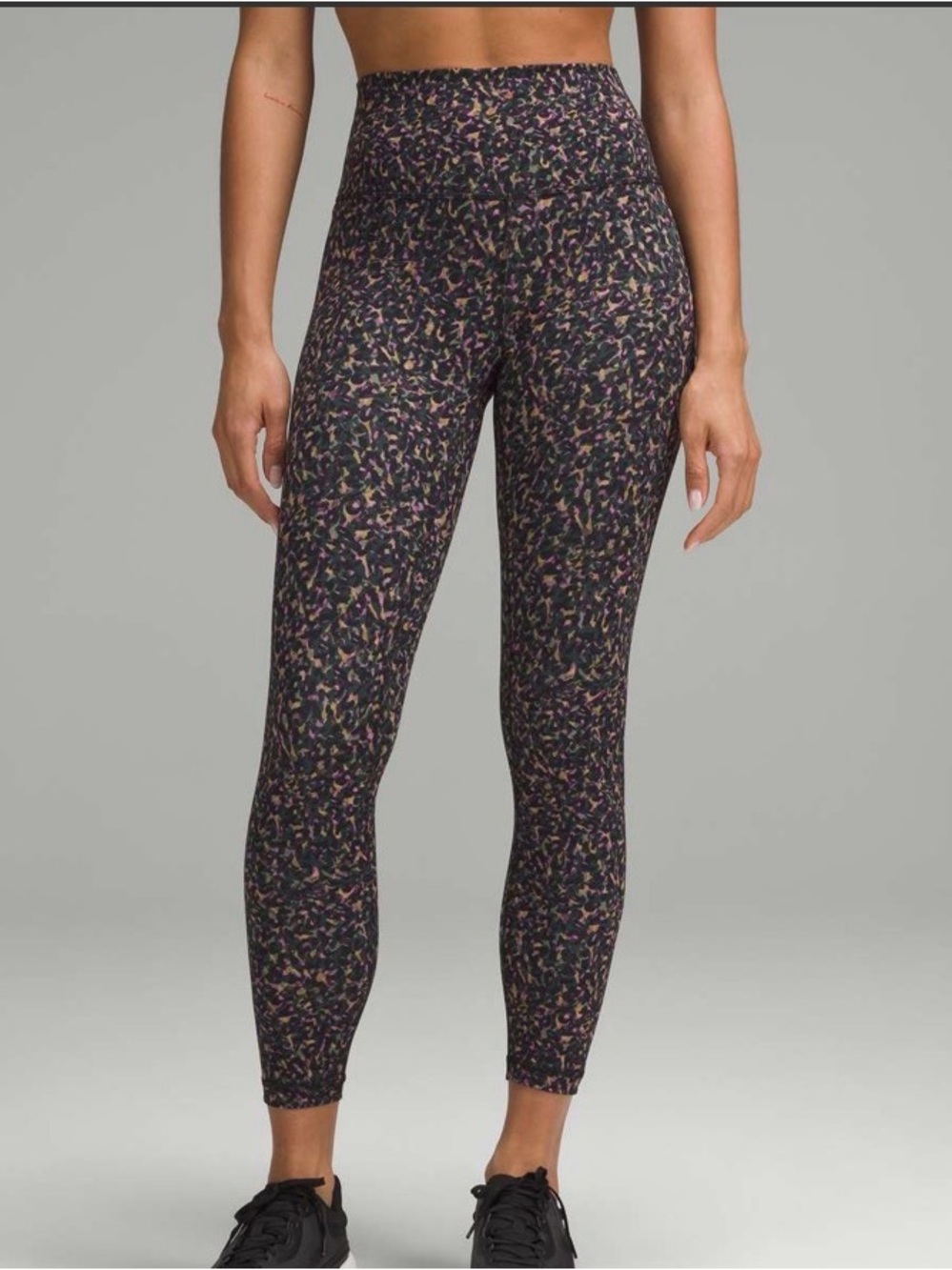 Lululemon Wunder Train High Rise Tight Size 8 Fluctuate Micro Punk Multi